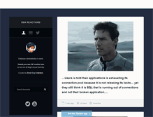 Tablet Screenshot of dbareactions.com